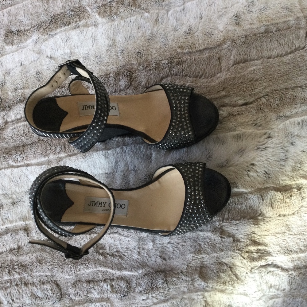 Jimmy Choo Wedge Sandal Sz 38